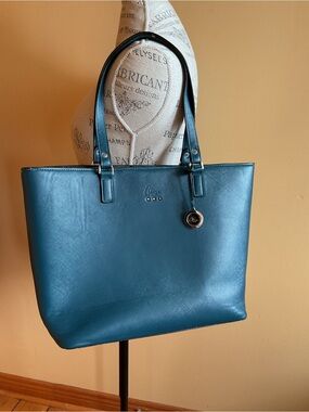 Celine Dion Collection Teal Tote Bag